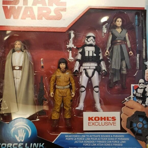 Star Wars Force Link 4 Pack Skywalker Rey Tech Rose Stormstrooper Disney Hasbro - Picture 4 of 5